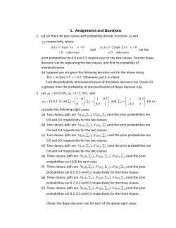 1. Assignments and Questions