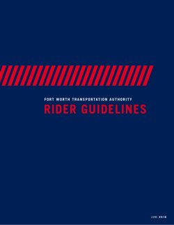 Rider Guide - Fort Worth Transportation Authority