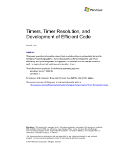 Timer-Resolution