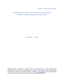 National Health and Aging Trends Study Round 5 Sample Design