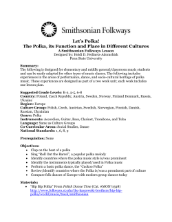 Let`s Polka! The Polka, its Function and Place in Different Cultures