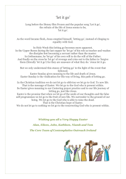 Easter Message from COI 2017 - Contemplative Outreach Ireland