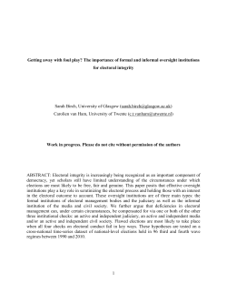 Getting away with foul play - European University Institute