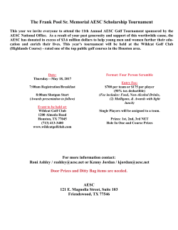 The Frank Pool Sr. Memorial AESC Scholarship