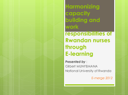 Harmonizing capacity building and work