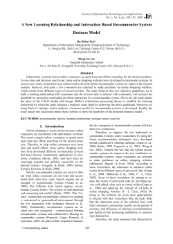 A New Learning Relationship and Interaction Based Recommender