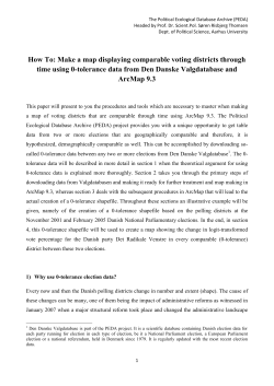 How To: Make a map displaying comparable voting districts through