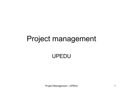 Project management