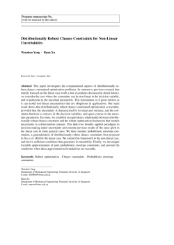 Distributionally Robust Chance Constraints for Non-Linear