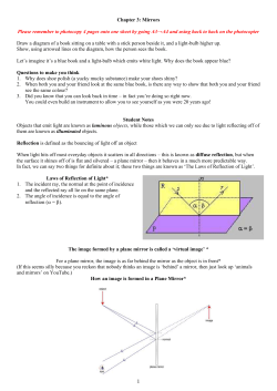 Reflection of Light from Spherical Mirrors