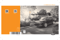 2015 FLEX Owner`s Manual