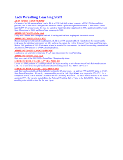 Lodi Wrestling Coaching Staff