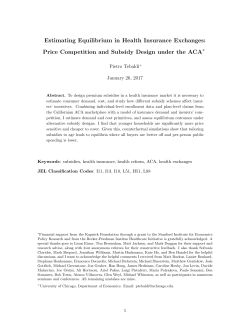 Estimating Equilibrium in Health Insurance Exchanges: Price