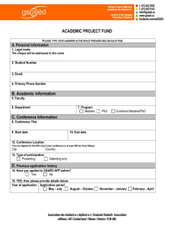 academic project fund