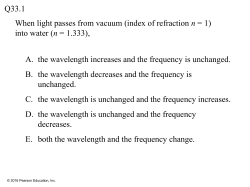 Clicker Questions on Light