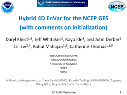 Hybrid variational-ensemble data assimilation at NCEP