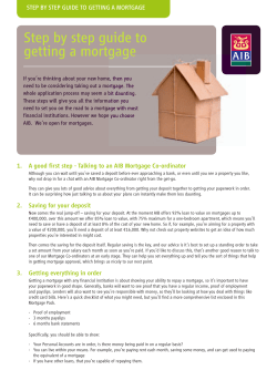 Step by step guide to getting a mortgage