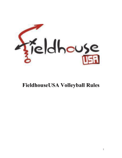 Fieldhouse, USA Volleyball Rules - Fieldhouse U.S.A.