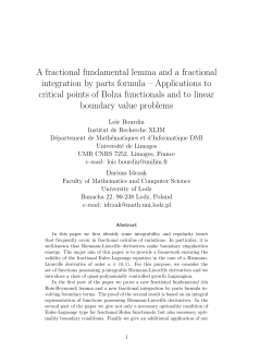 A fractional fundamental lemma and a fractional integration by parts