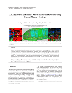 An Application of Scalable Massive Model Interaction using Shared