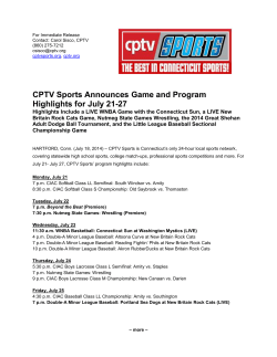 CPTV Sports Highlights for July 21-27