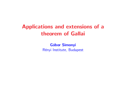 Applications and extensions of a theorem of Gallai