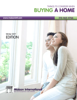 buying a home - Maison International