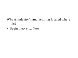 Location Theory Location Theory