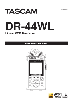 DR-44WL Reference Manual