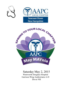 Saturday May 2, 2015 Wentworth Douglass Hospital Garrison Wing