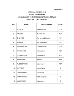 as listed at Appendix C