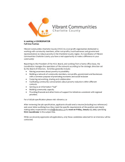 Job - Vibrant Communities Charlotte County