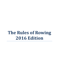 Rules of Rowing