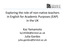 Non native teachers of English