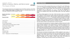 ACAPS | See the crisis, change the outcome