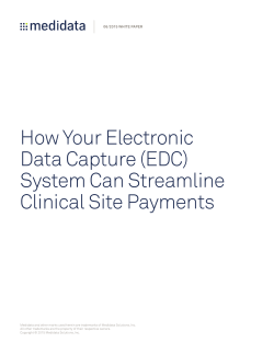 How Your Electronic Data Capture (EDC) System Can