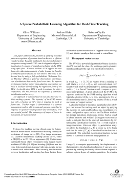 A Sparse Probabilistic Learning Algorithm for Real