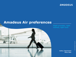to view the Amadeus Air Preferences product demo