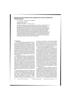 Spectra of structural relaxation rates in glasses with a continuous