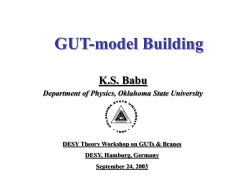 Supersymmetry and Its Experimental Tests - Physics