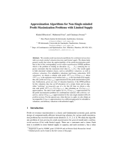 Approximation Algorithms for Non-Single-minded Profit