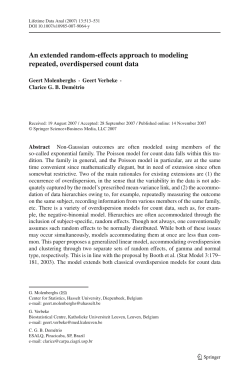 An extended random-effects approach to modeling repeated