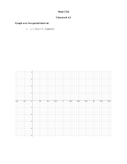 Math 1316 Classwork 4.2 Graph over two