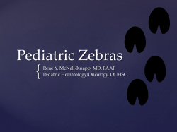 Pediatric Zebras