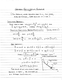 General Equilibrium