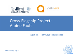 Cross-Flagship Project: Alpine Fault