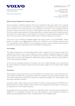 Optimal energy management for long-haul trucks Fuel
