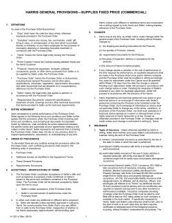 H-1221-4, General Provisions - Supplies Fixed Price