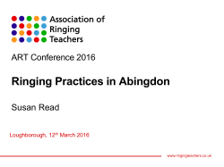 Learner Practices at Abingdon - Association of Ringing Teachers