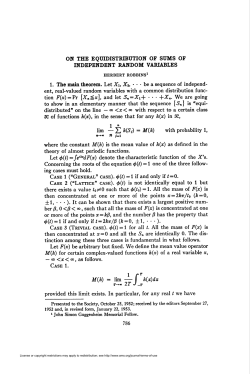 lim &mdash; E KSj) = Af(A) with probability 1
